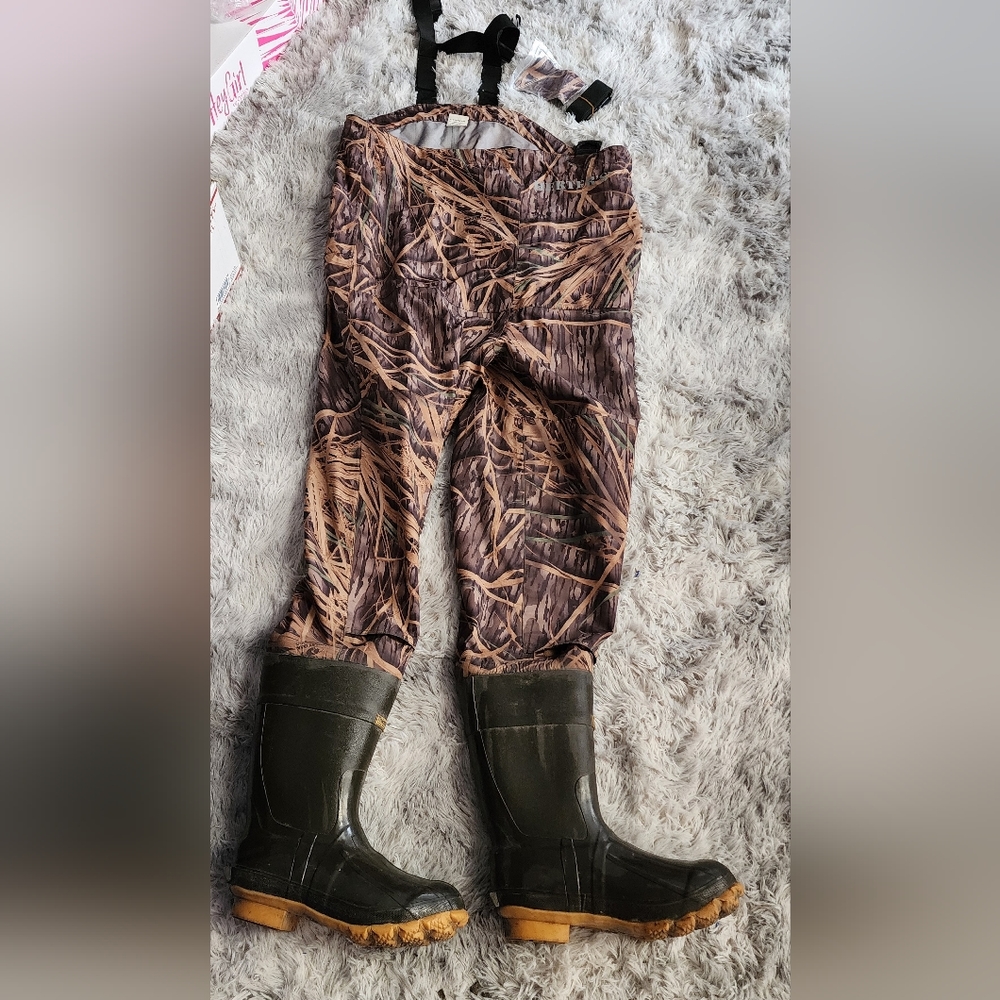 Herters Camouflage Chest Waders Size 9R Thinsolate Insulation BENIFITS CHARITY